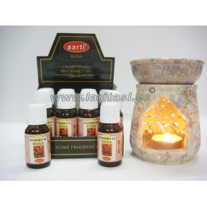Oleo perfumado Aarti Rosa 15ml (pack 12)